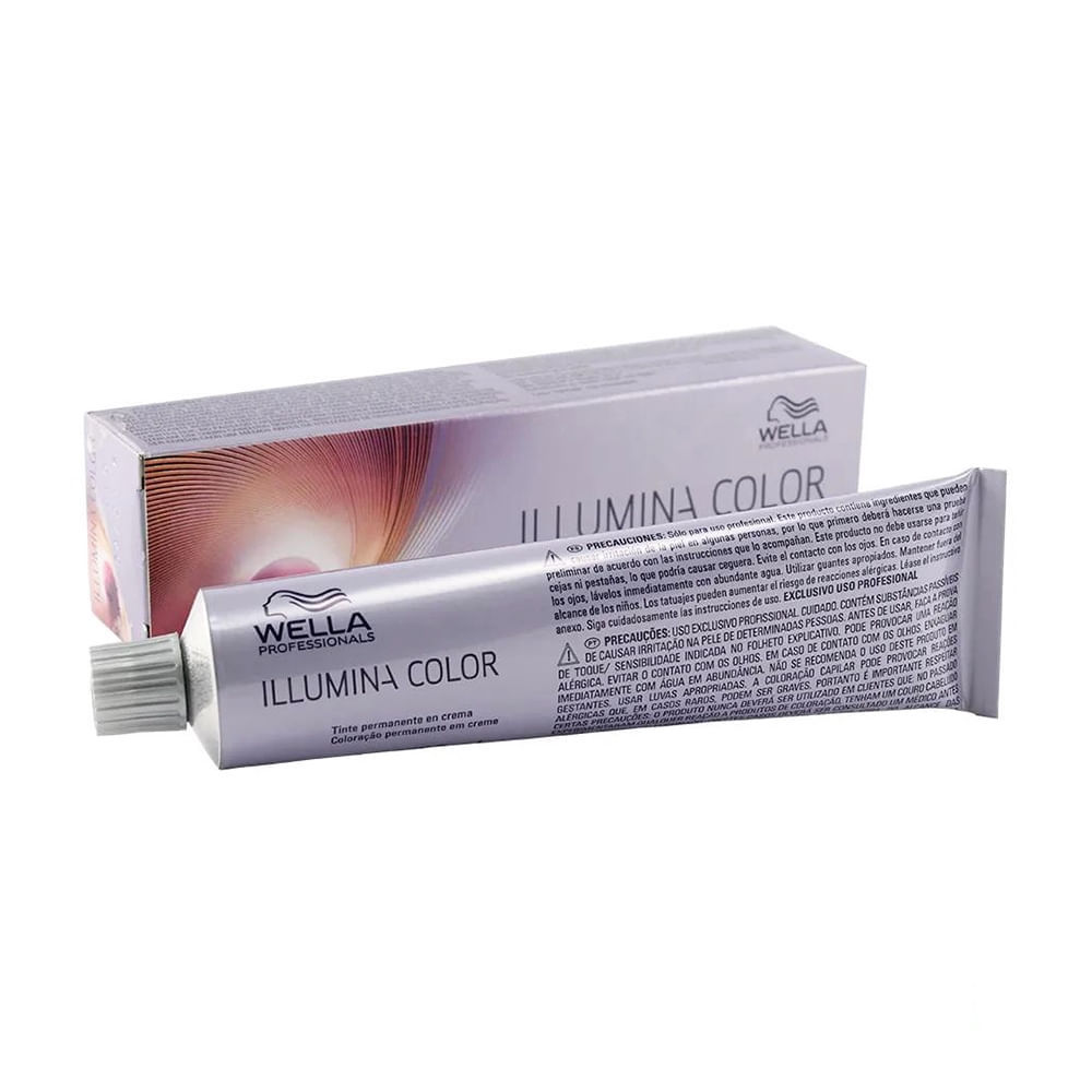 Tintura Creme Wella Illumina Color Louro Escuro 6 em Oferta na Shopee