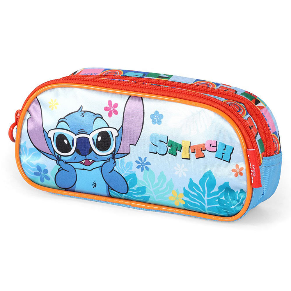 Estojo Duplo Infantil Stitch Ei42394Sc Luxcel