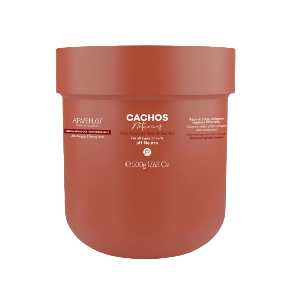 Gelatina Ativadora Arvensis Cachos Naturais Alta Fixação 500g em Oferta na Shopee