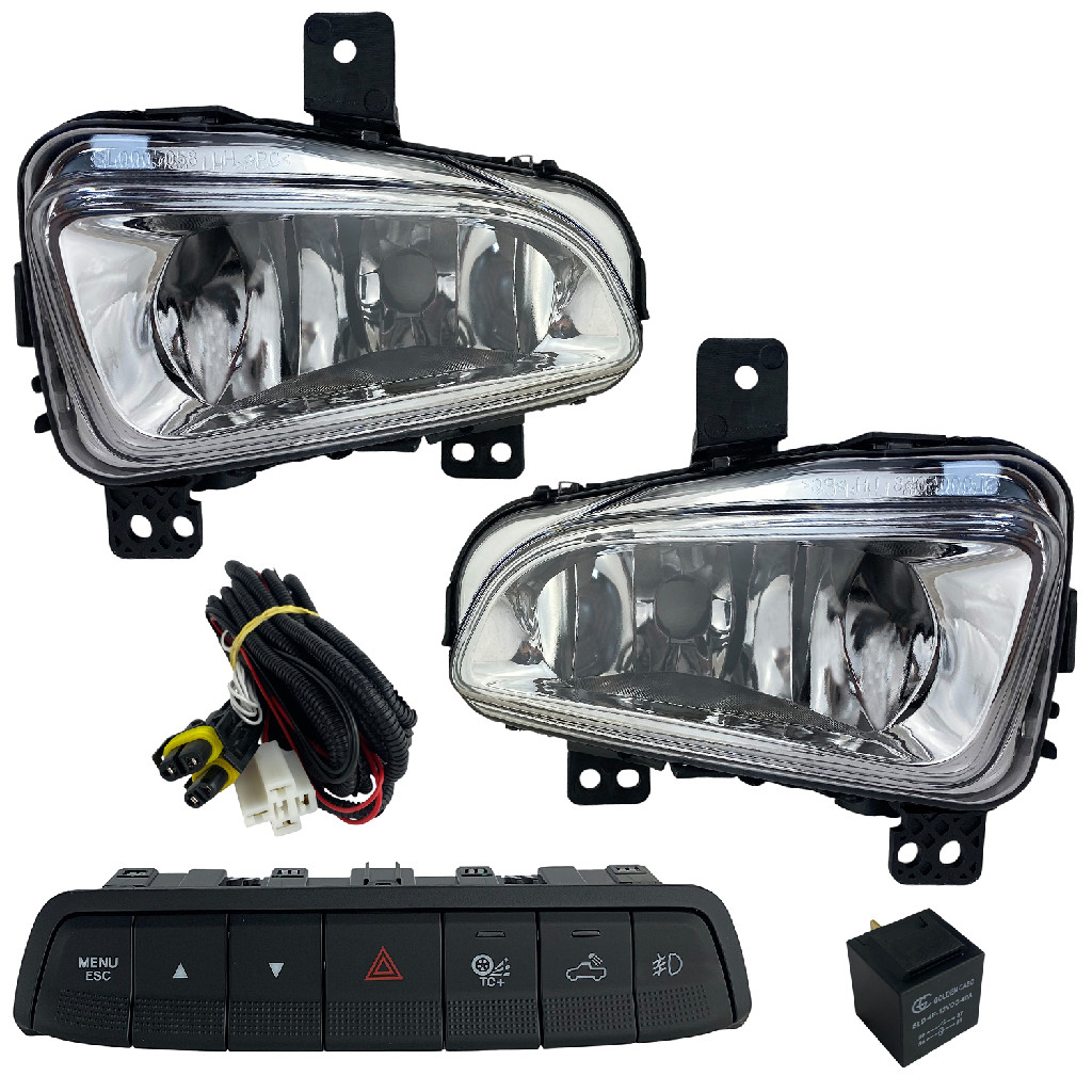 Kit Farol Milha Fiat Strada Endurance Botão Original