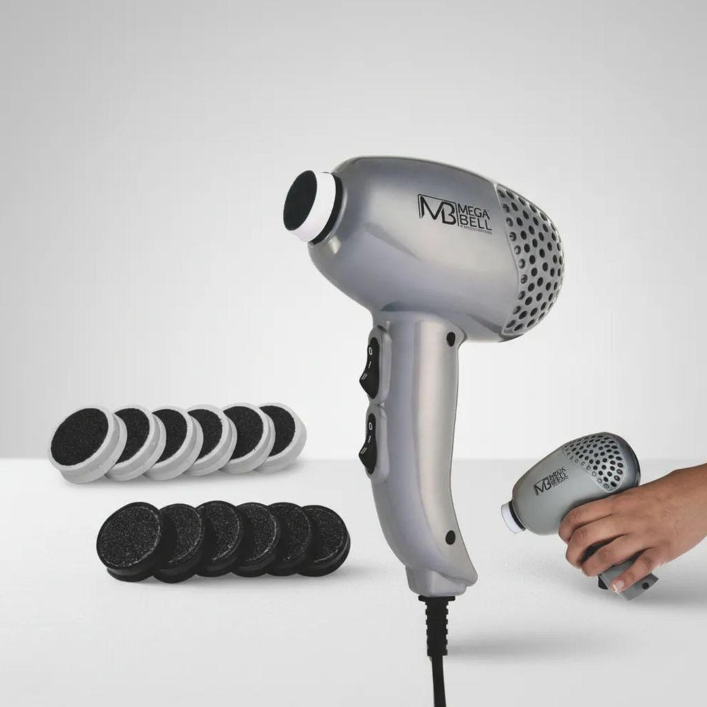 Pedicuro Mega Bell Profissional Lixa Elétrica +12 Lixas em Oferta na Shopee