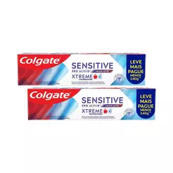 kit 2 Cremes Dentais Colgate Sensitive Pro Alívio Imediato Temperature Xtreme 140g