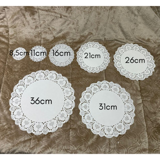 Kit 150 Toalha de Papel Rendada Redonda Doilies Sousplat Descartável Convite Decoração em Oferta na Shopee