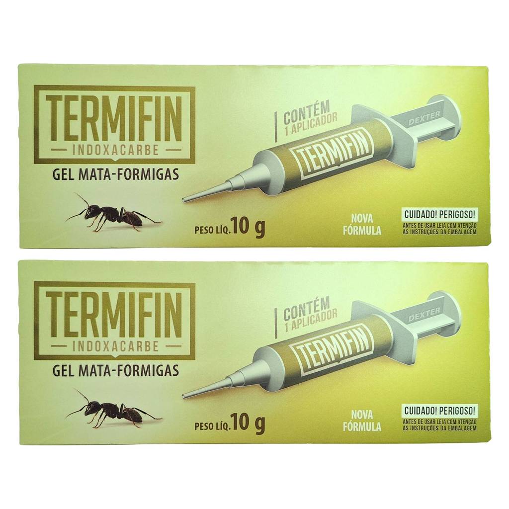 Kit 2 Termifin Gel Mata Formigas 10g