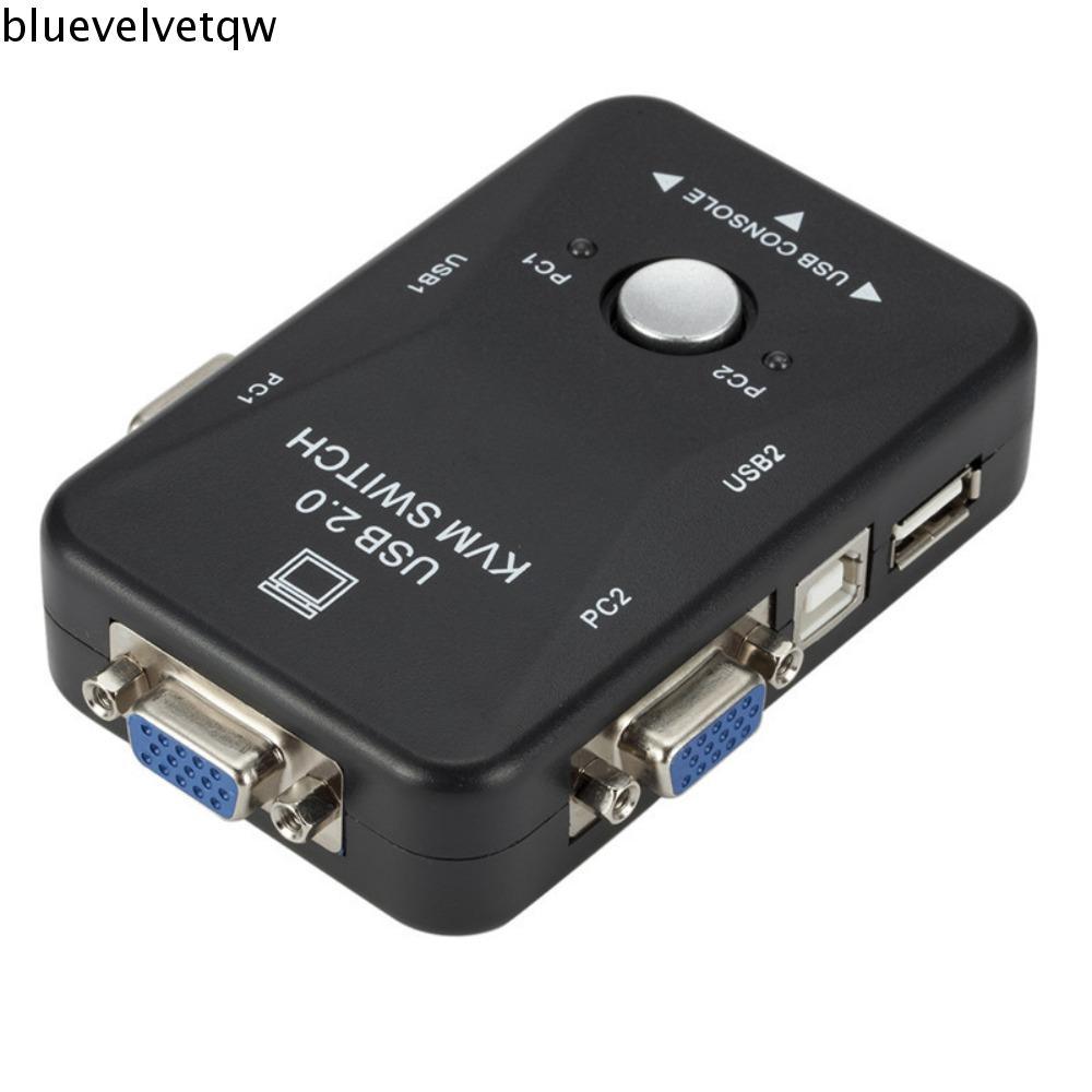 BLUEVELVETQW USB 2.0 KVM Switch Splitter , Switcher 2 Portas VGA , 2 Em 1 Saída