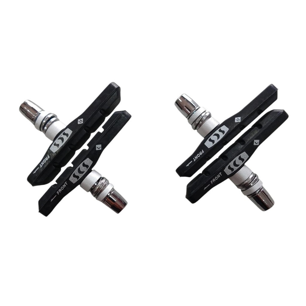 Sapata borrachinha  De Freio Bike SCS V-brake 68mm 2 pares