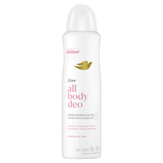 Desodorante Corporal Aerossol Dove Raspberry & Rose 150ml em Oferta na Shopee