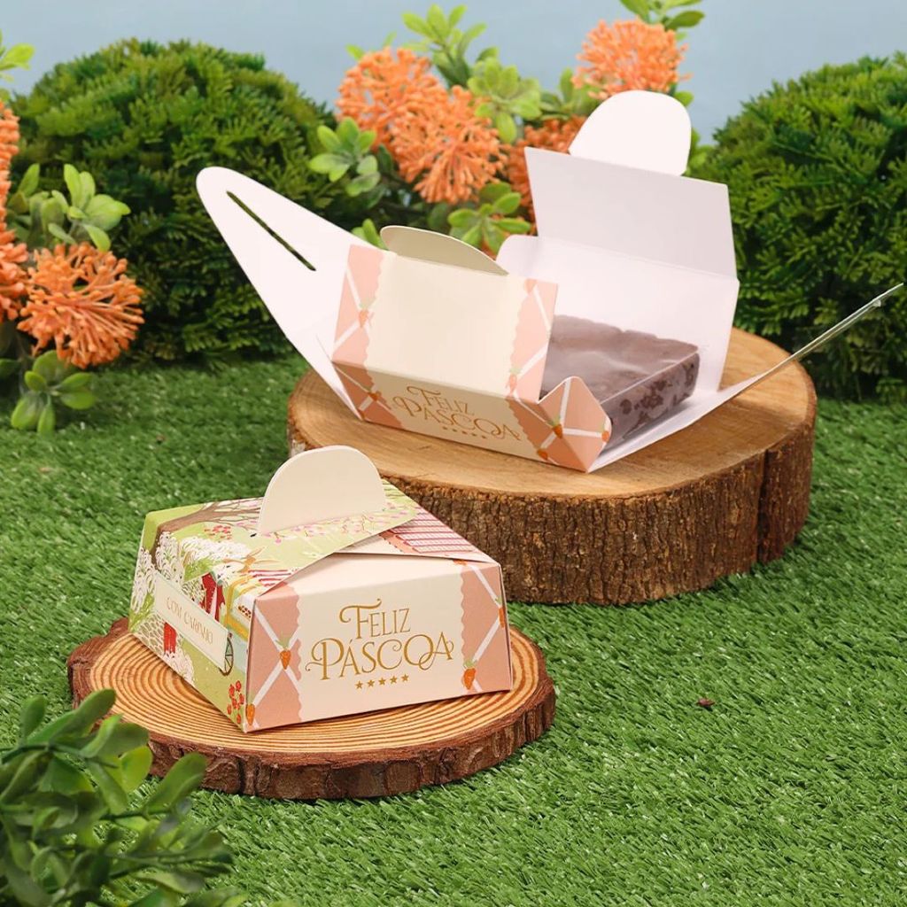 20 CAIXA PARA BROWNIE 7X7 VILA ENCANTADA 5628 ( PASCOA JANGO 2026 )