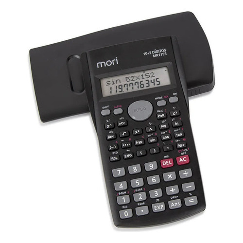 Calculadora Científica 240 Funções 10+2 Dígitos Frações Preto
