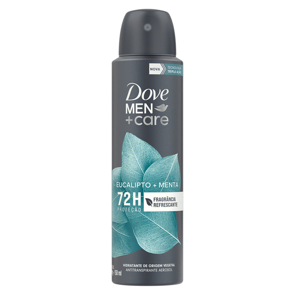 Desodorante Dove Men + Care Eucalipto e Menta Aerossol 150ml em Oferta na Shopee