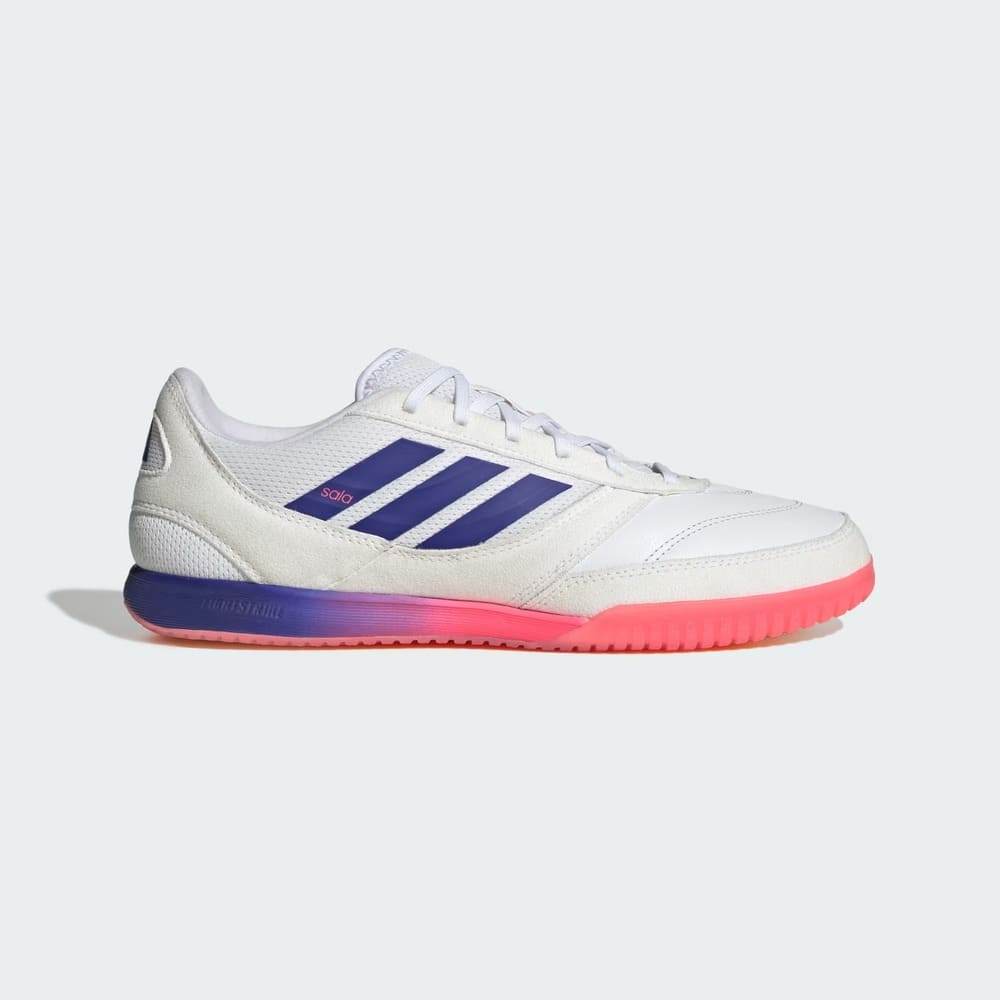 Chuteira Adidas Futsal Top Sala Competition II Branca/Azul/Laranja