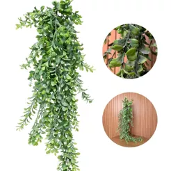 Folhagem Artificial Pendente Verde Plástico Decoração Parede
