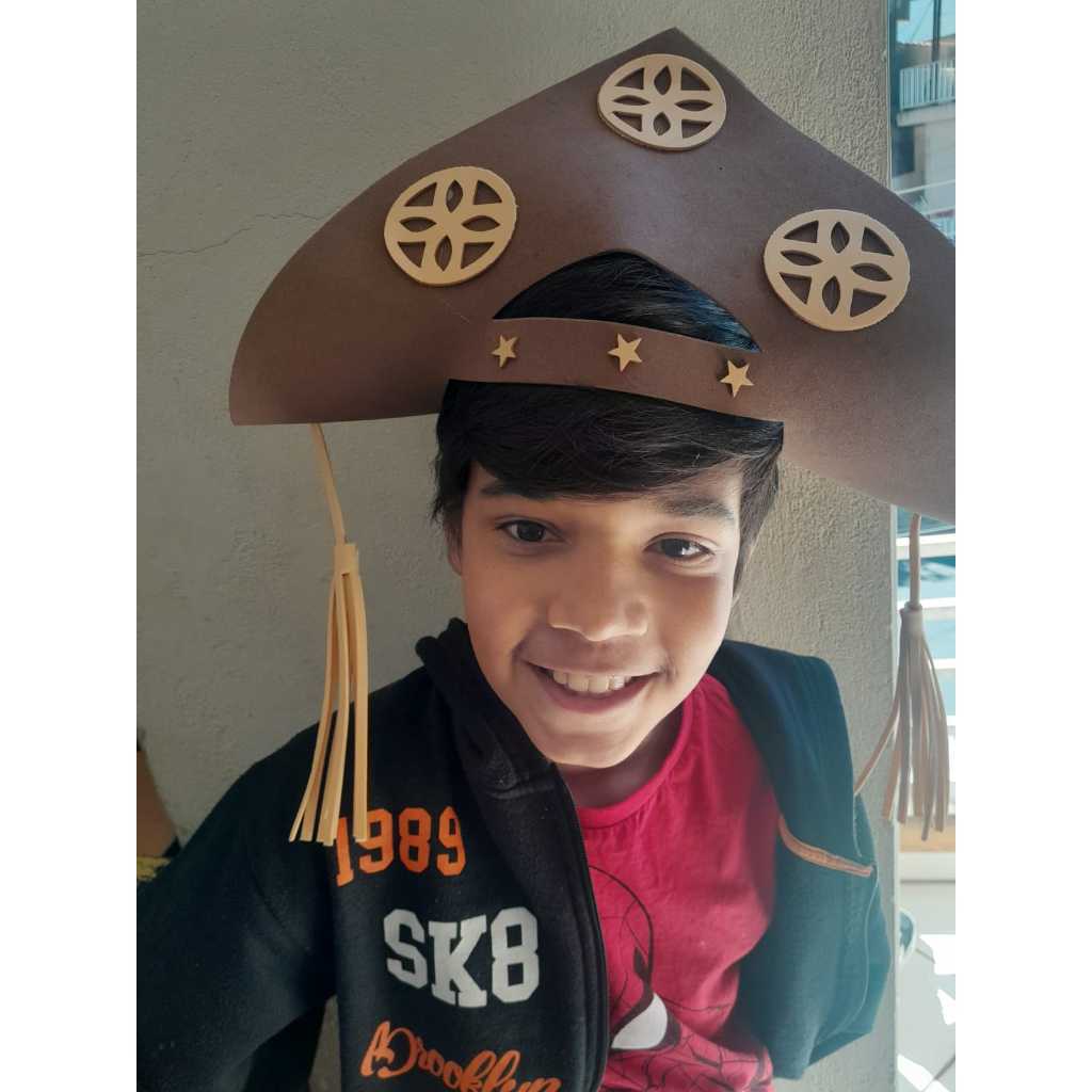 cangaceiro   chapeu  lampiao  EM EVA para festa junina,ESCOLAR