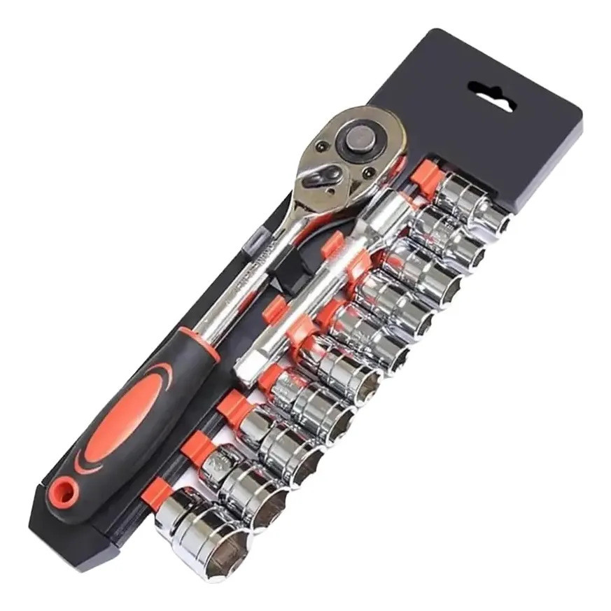 Chave Catraca 1/2 Jogo Soquete 8 A 24mm 12 Peças Reversível Com Extensão RESISTENTE em Oferta na Shopee