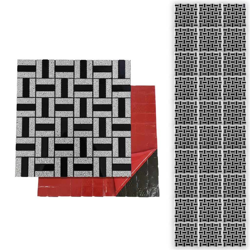 Pastilha De Vidro Adesiva Kit 30 Uni Parede Cozinha Banheiro Lavabo Sala Decorativa Moderna Requintado Aplicacao Facil