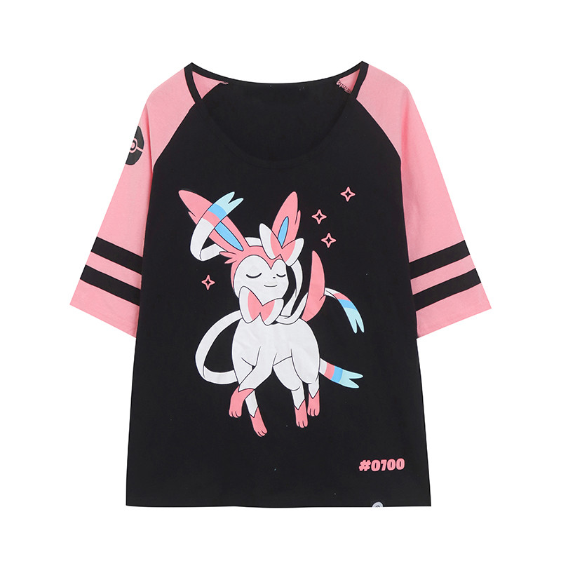 Comércio exterior brincalhão bonito redução de idade contraste cor dos desenhos animados impressão meia manga camiseta 1