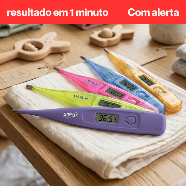 Termômetro Digital Alerta Fim Colorido G-Tech em Oferta na Shopee