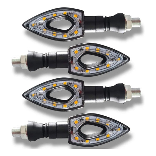 Kit Seta Flecha Dianteria + Traseira Suzuki Bandit 650 Preto