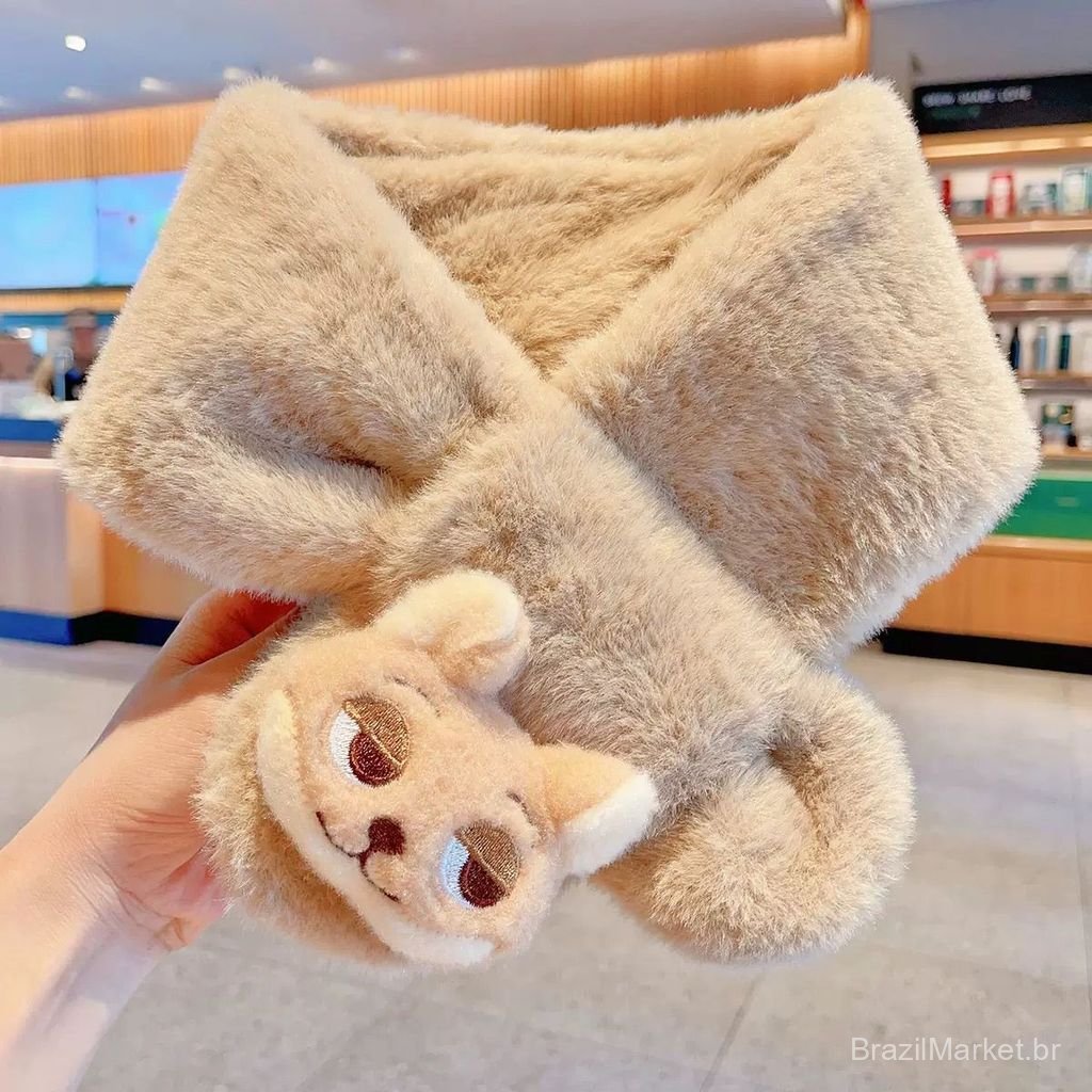 Cachecol de Pelúcia Fofo e Quentinho do Nick Judy, Personagem de Zootopia, Presente de Aniversário para Crianças