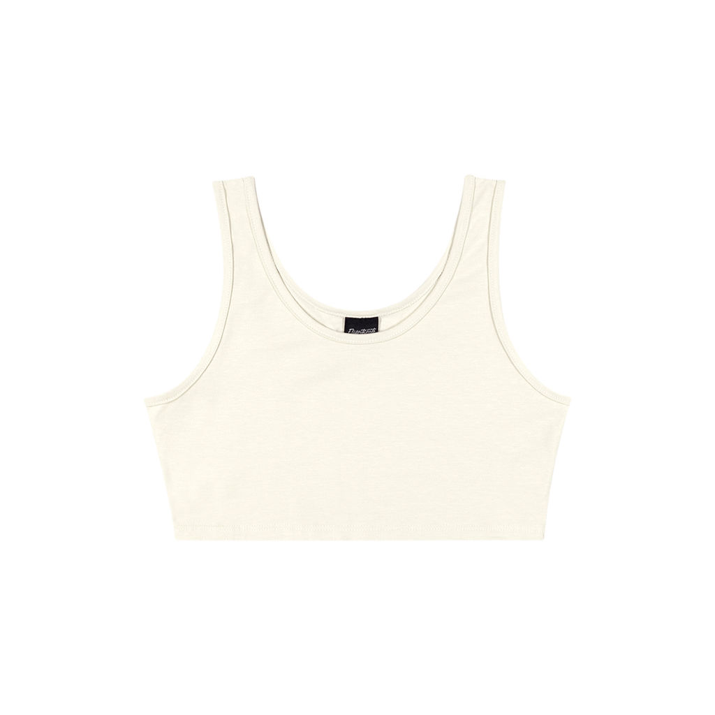 Top Juvenil Menina Cotton Leve Básico Beats Bege