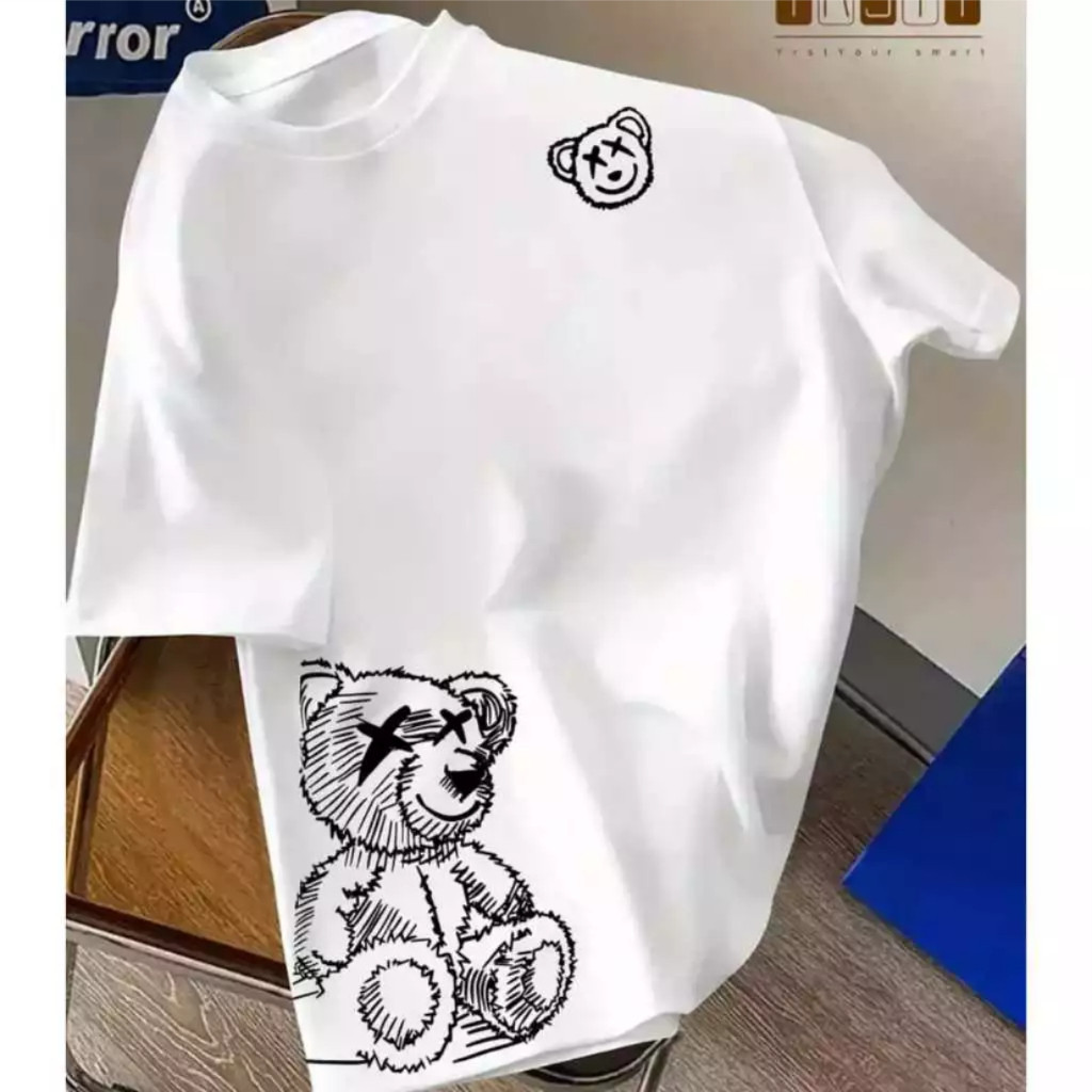 Camiseta moderna 100% algodão, Camiseta Malha estilosa, Camisa infantil Blusinha Infantil Estampada
