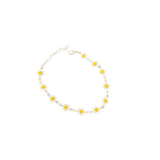Pulseira Flor Bem Mi Quer Banhada a Prata 950 Original