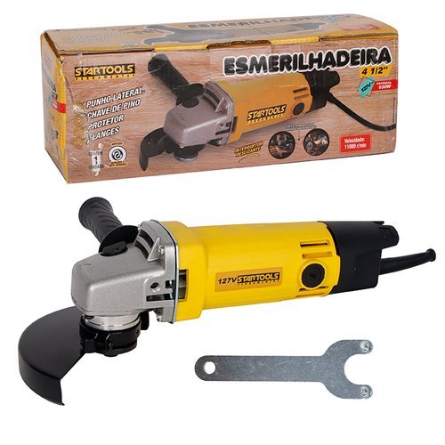 Esmerilhadeira Angular 45 Polegadas Motor 650W 127V Ferramenta Potente Versatil