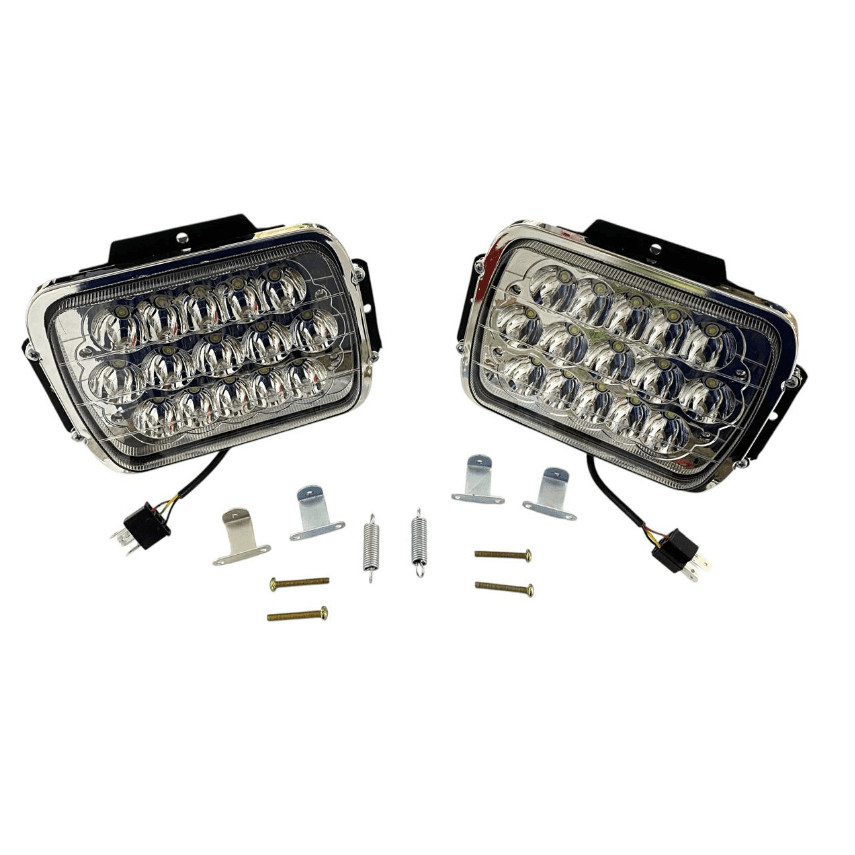 PAR FAROL TOYOTA BANDEIRANTE 1989/2001 ( QUADRADO LED )