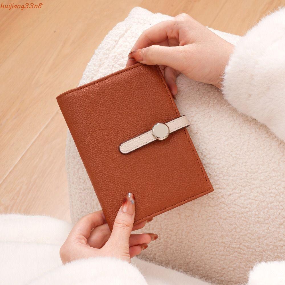 HUIJIANG Bolsa Para Passaporte PU , Porta-Cartões , Carteira De Viagem , Capa Multifuncional , Dobrável