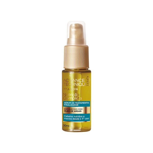 Sérum de Tratamento Finalizador Nutrição Completa com Óleo de Argan Advance Techniques 30ml - Avon