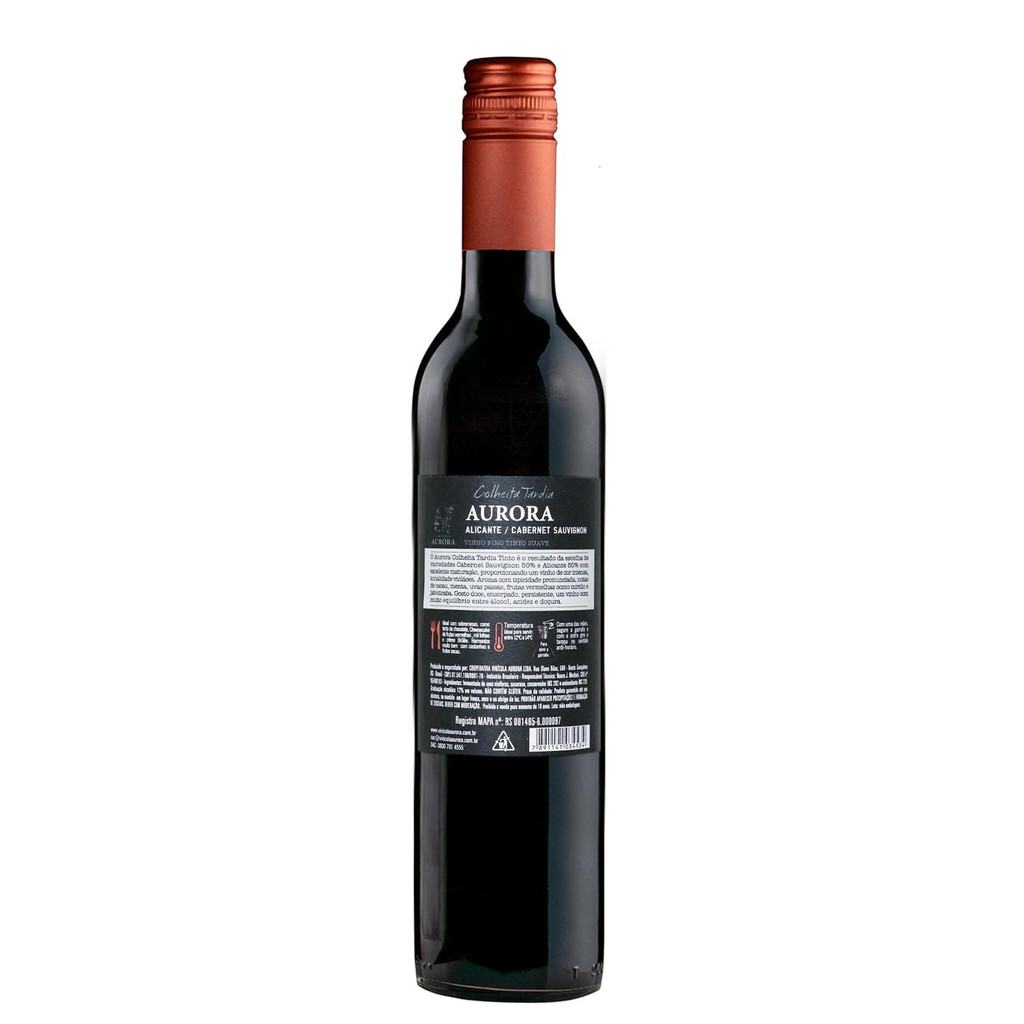Vinho Aurora Colheita Tardia - Tinto - 500ml