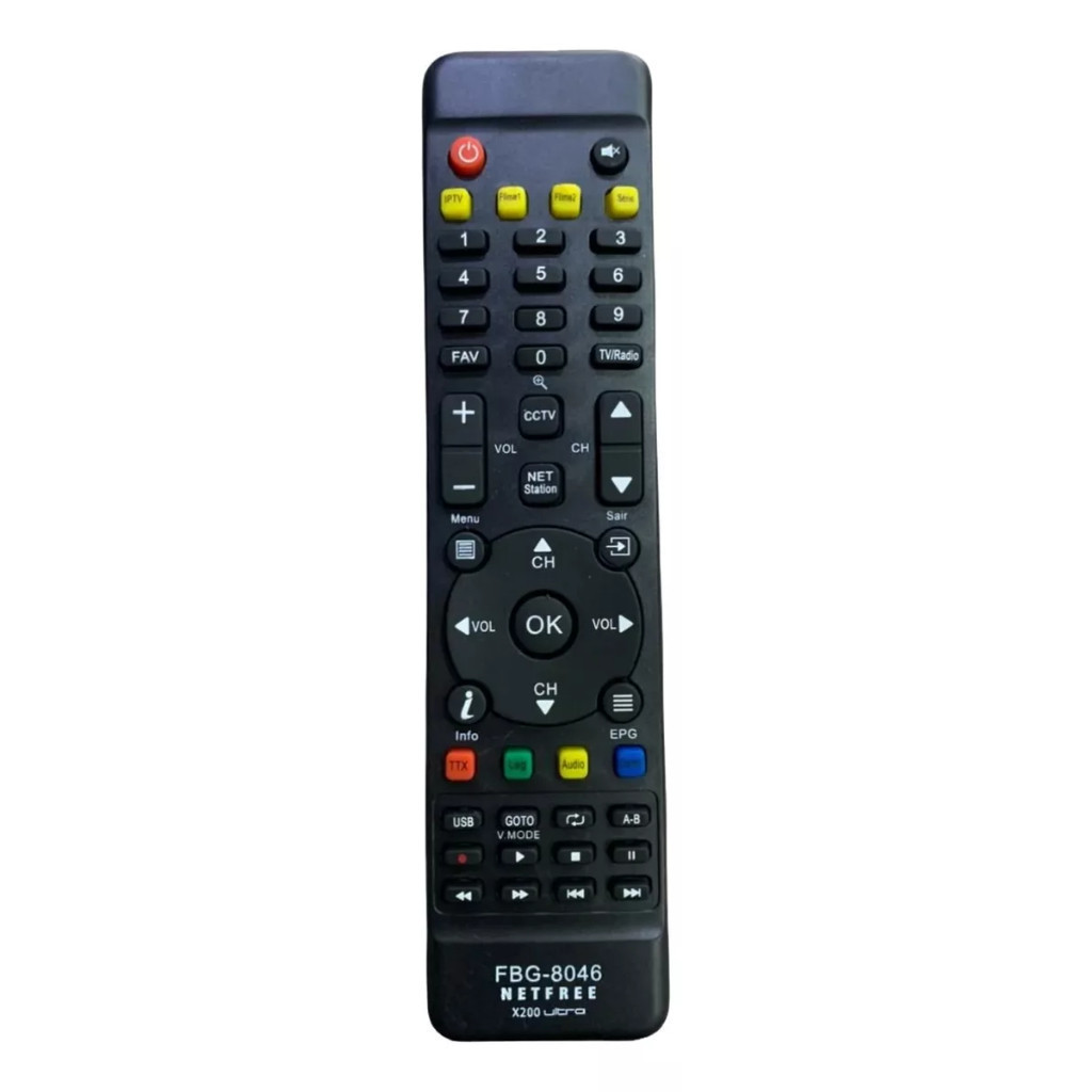 Controle Remoto Net Free X200 FBG 8046 SKY 8046
