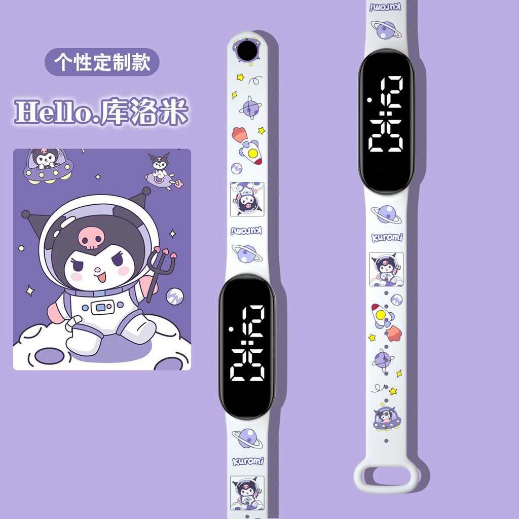 Novo estilo impresso pulseira meninos meninas estudantes moda tendência esportes bonito dos desenhos animados crianças s
