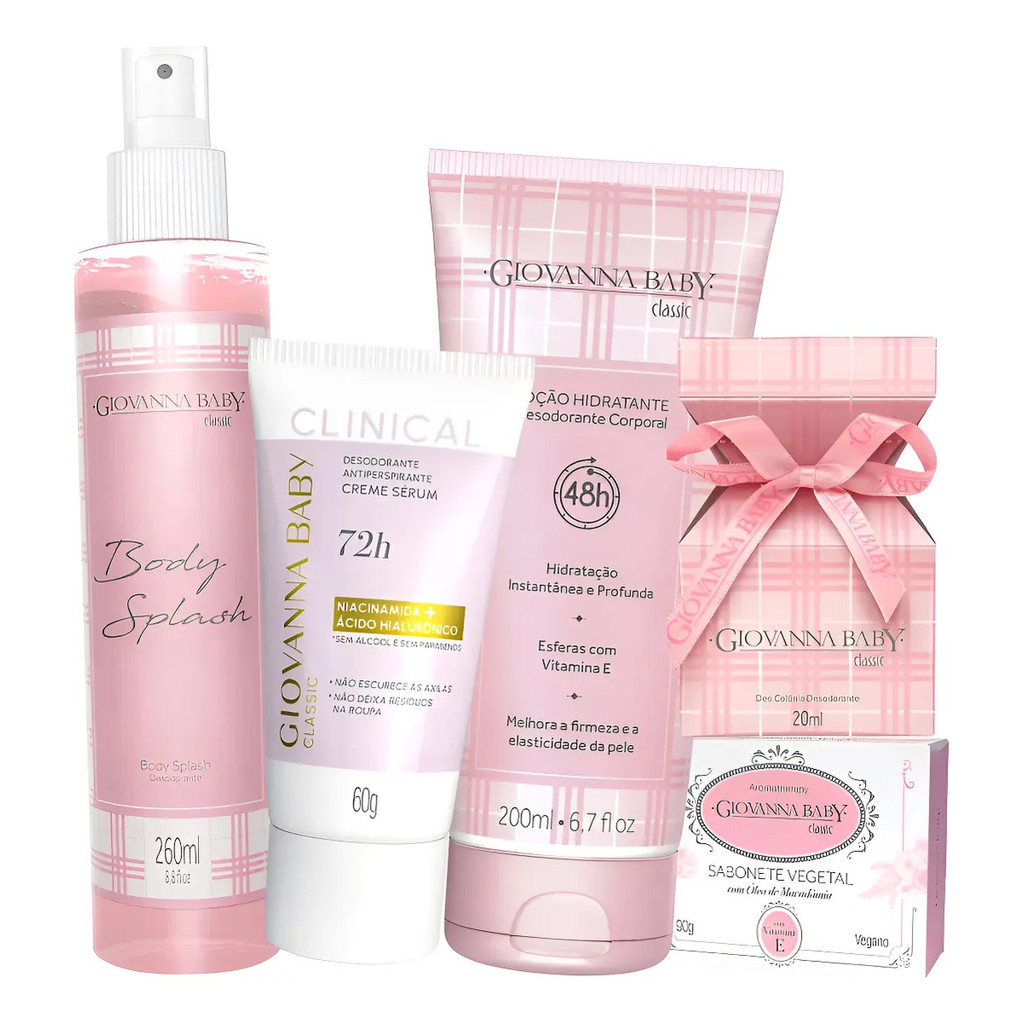 Giovanna Baby Classic Body Splash,colonia, Loção, Sabonete +
