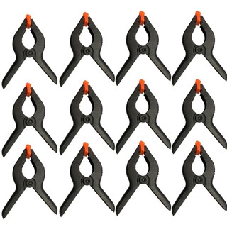 Kit 12 Grampos Pregador de Mola 2 Polegadas Multiuso para Marcenaria Artesanato e Fundo Fotográfico
