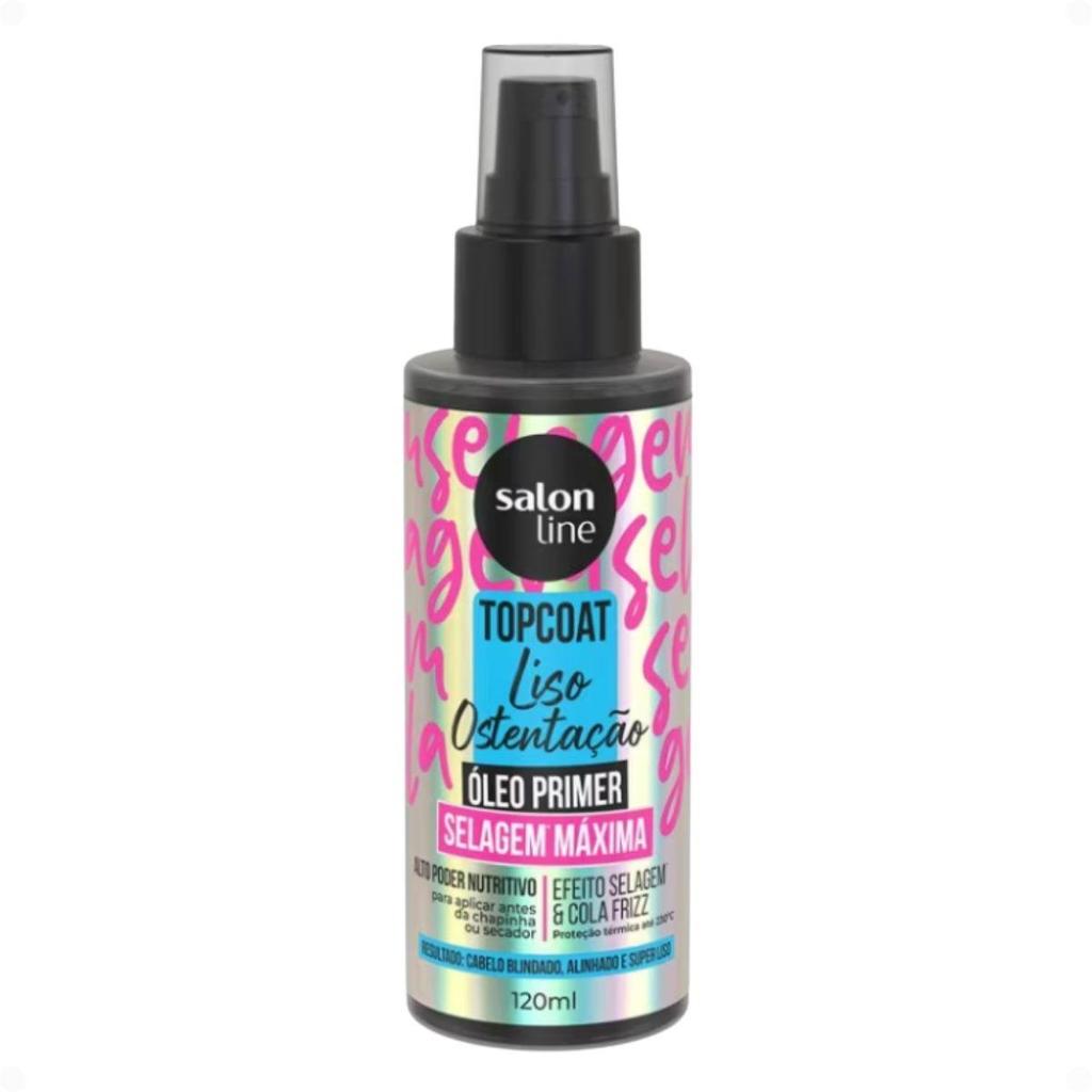 Óleo Primer Capilar Salon Line Top Coat Liso Ostentação Selagem Máxima 120ml