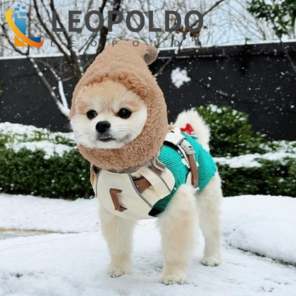 Chapéu Para Animais De Estimação De Inverno LEOPOLDO , Capa Quente Cabeça De Animal Com Proteção Contra Ruído , Confortá