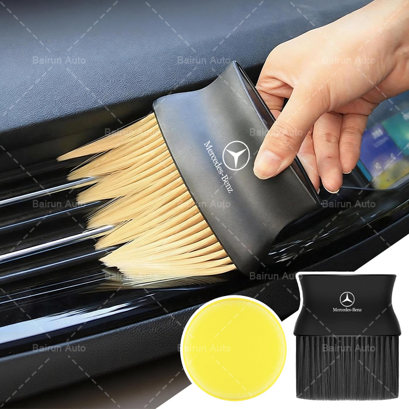 1/2 Pçs Antiderrapante Aperto Carro Ventilação Escova De Poeira Limpeza De Detritos De Para Mercedes AMG W204 W205 W206 