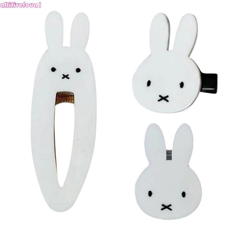 allilivefoua1 Feminino Meninas Coelho Grampo Cabelo Lado Clipes Bonito Hairpin Para Férias E Cosplays Traje