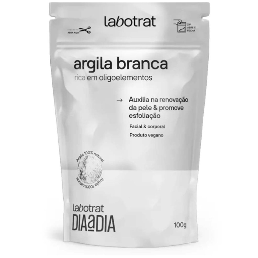 Máscara Argila Branca 100g - Labotrat Cosméticos Máscara Argila Branca 100g - Labotrat Cosméticos