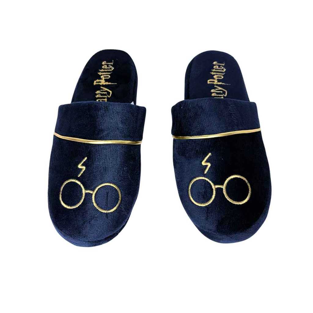Pantufa Harry Potter Chinelo de Quarto Pelucia Presente Geek 33 a 44 Confortavel Solado Borracha