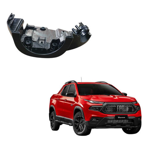 Moldura Capa Coluna  Direcao Fiat Toro 2022 A 2025 Preto