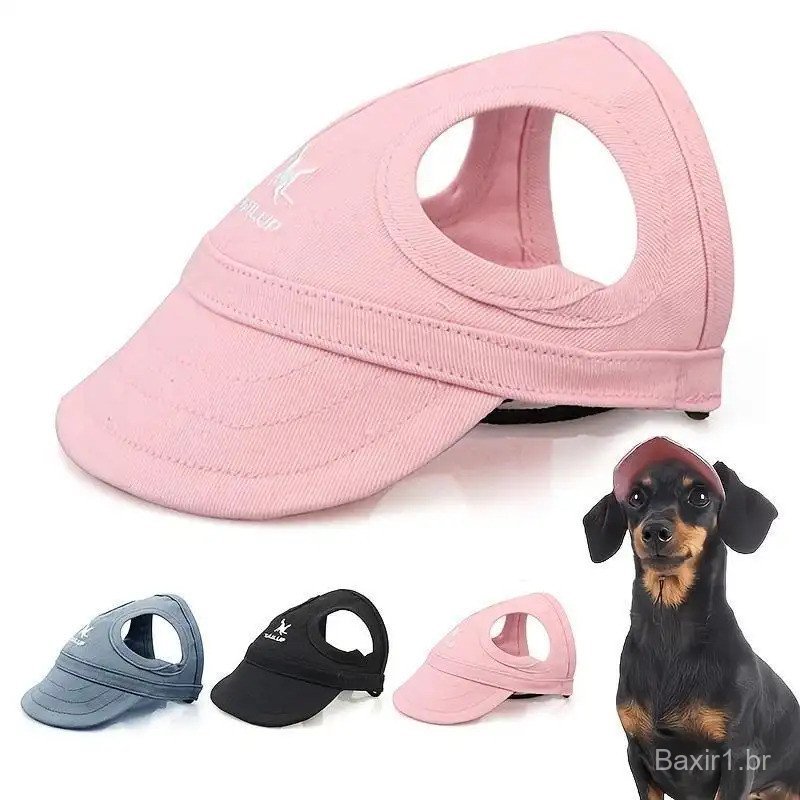 Adjustable Pet Visor with Elastic Strap, Waterproof Pet Cap for Small, Medium and Large Breeds, Non-textile Outdoor Viso