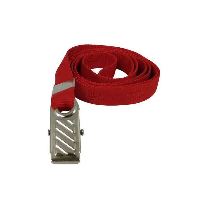 Cordão para crachá com presilha vermelho pct 10 unid Mares