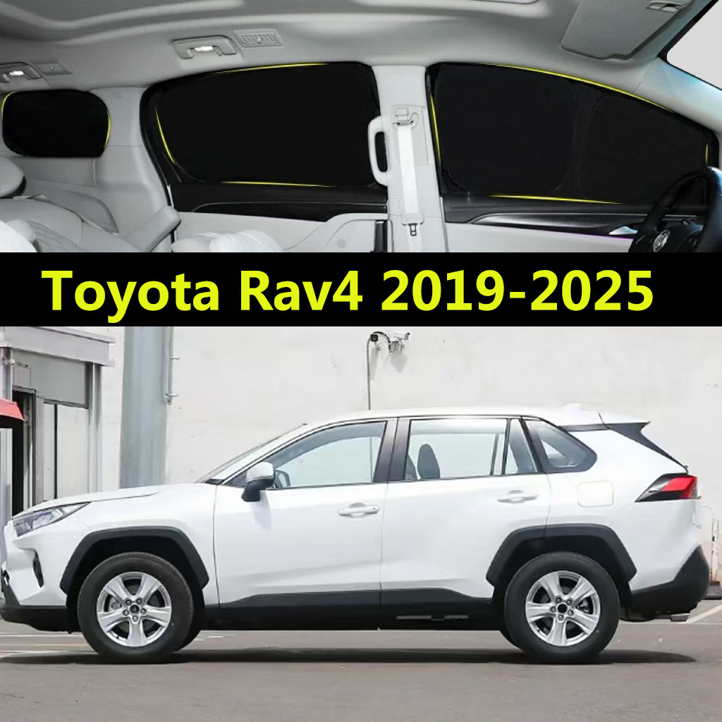 Pára-Sol Do Carro Para Toyota Rav4 2019-2025 Cortina De Totalmente Blackout Proteção Solar Privacidade Acampamento Janel