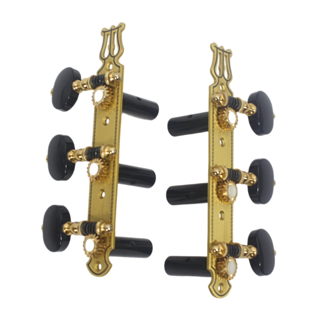 Tarraxa Rozini Dourada Pino Grosso para Violão Clássico Nylon Modelo RAX102GPG-AS