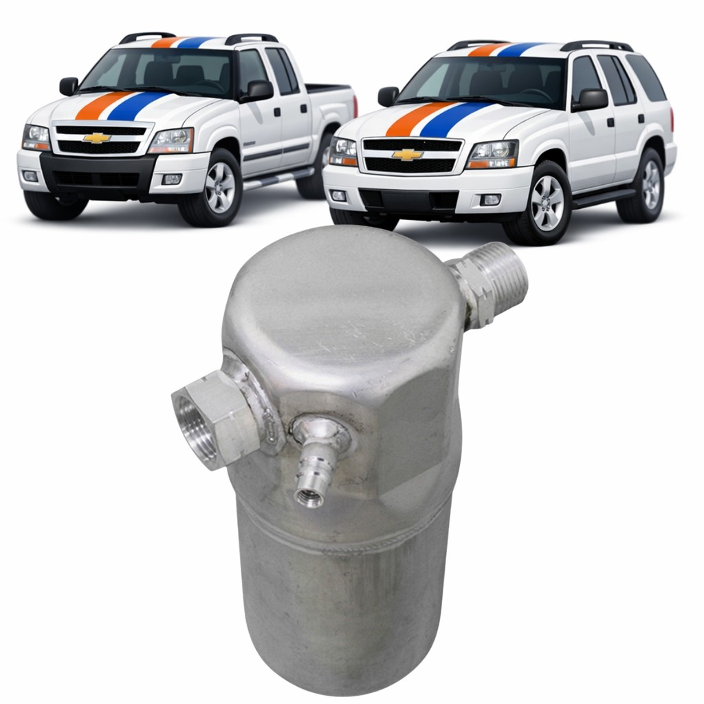 Filtro Secador Acumulador Ar Condicionado S10 Blazer 2002 a 2012 Motores 2.2 2.4 2.5 2.8 Com Valvula Servico Completo X