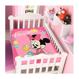 Cobertor Infantil Raschel Plus Jolitex Minnie 90cm x 1,10m