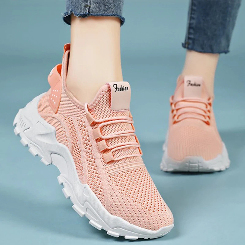 Calçados Esportivos Femininos, Estilo Elegante e Co Ortável Sapatos de Treinamento Esportivo, Calçados Femininos R