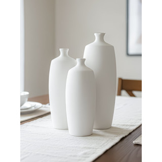 Kit com 3 vasos decorativos em cerâmica - Trio elegante para arranjos com flores artificiais e plantas artificiais em Oferta na Shopee